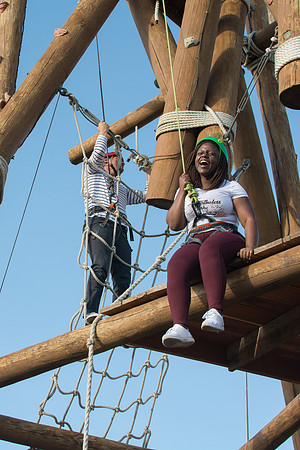Rexburg YSA 20th Ward closing social at the BYU-Idaho campus Ropes Course.