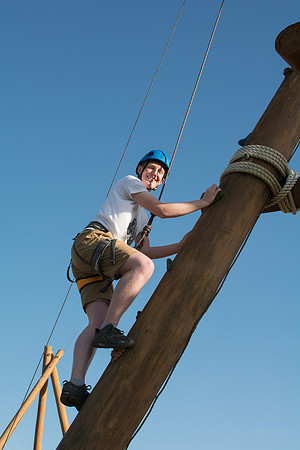 Rexburg YSA 20th Ward closing social at the BYU-Idaho campus Ropes Course.