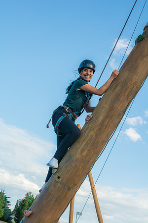 Rexburg YSA 20th Ward closing social at the BYU-Idaho campus Ropes Course.