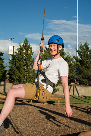 Rexburg YSA 20th Ward closing social at the BYU-Idaho campus Ropes Course.