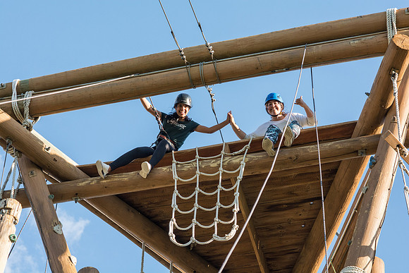 Rexburg YSA 20th Ward closing social at the BYU-Idaho campus Ropes Course.