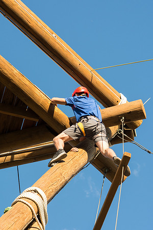 Rexburg YSA 20th Ward closing social at the BYU-Idaho campus Ropes Course.