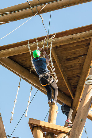 Rexburg YSA 20th Ward closing social at the BYU-Idaho campus Ropes Course.