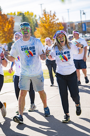 BYUI Color Run During Spirit Week