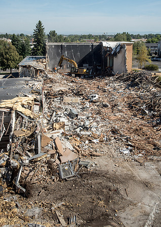 Big D Construction doing some major Destruction to the Kirkham Building.
