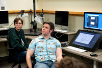 Joshua Abegglen teaching in the character animation class.