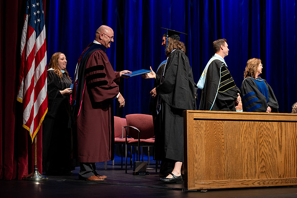 Graduates during convocation for the College of Academic Success & Interdisciplinary Studies.