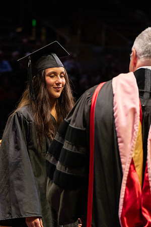 Students graduate from Academic Success and Interdisciplinary Studies in the Hart Building.