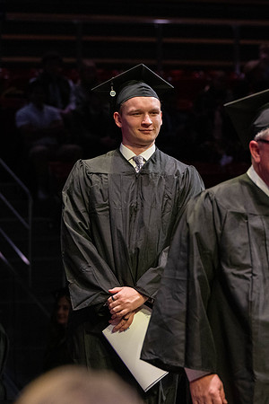 Students graduate from Academic Success and Interdisciplinary Studies in the Hart Building.