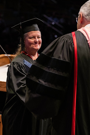 Students graduate from Academic Success and Interdisciplinary Studies in the Hart Building.