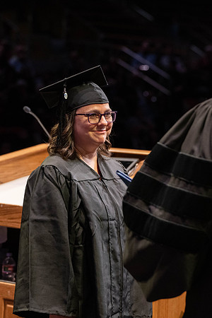 Students graduate from Academic Success and Interdisciplinary Studies in the Hart Building.