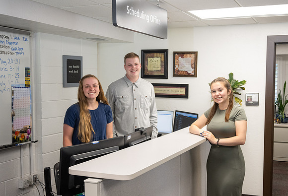 Scheduling Office employees in the Chapman Hall.