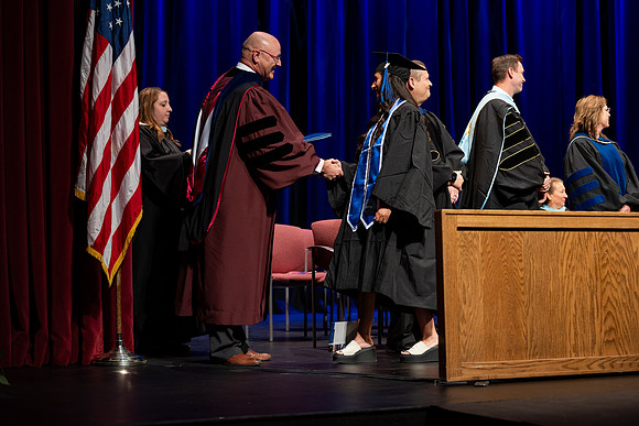 Graduates during convocation for the College of Academic Success & Interdisciplinary Studies.