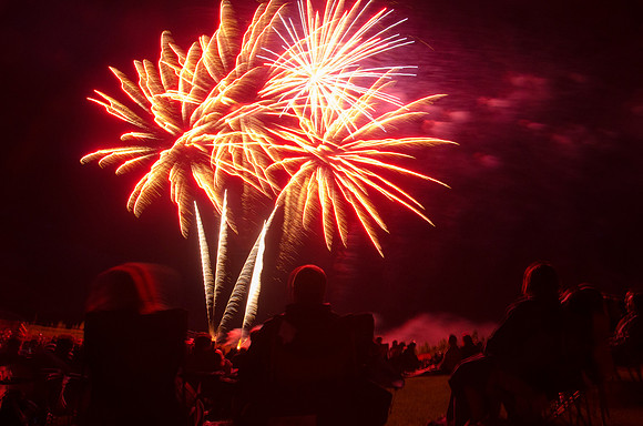 Celebrate America, an Independence Day Celebration at the Huntsman Springs Golf Course in Driggs, Idaho. It was free fun for everyone, bounce toys for kids and a concert featuring two of the original
