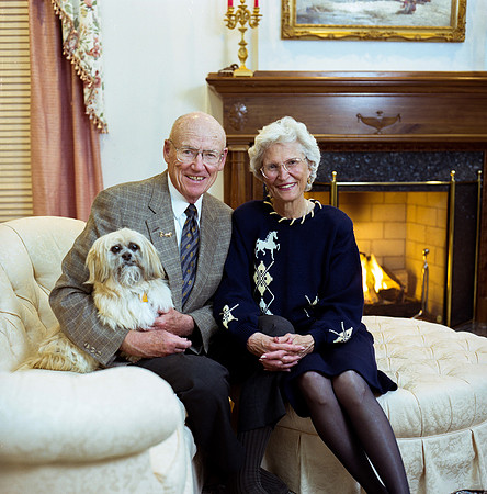 Rick and Peg Young photoshoot at their home.