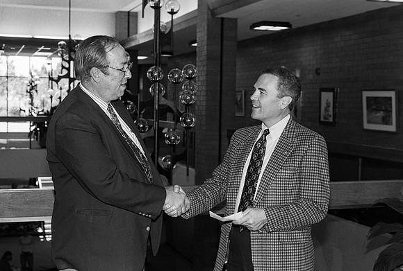 Music Department donor with Steve D. Bennion.