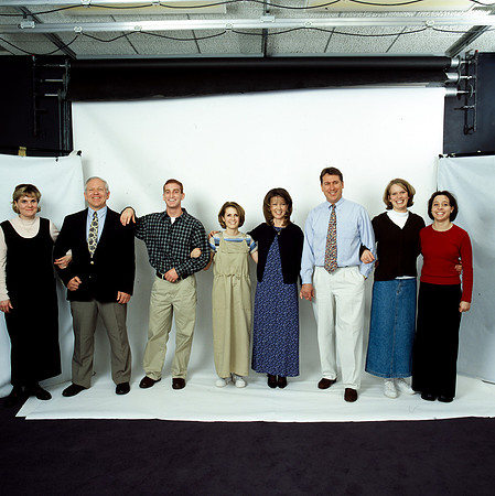 Students and teachers photoshoot for the Development Office.