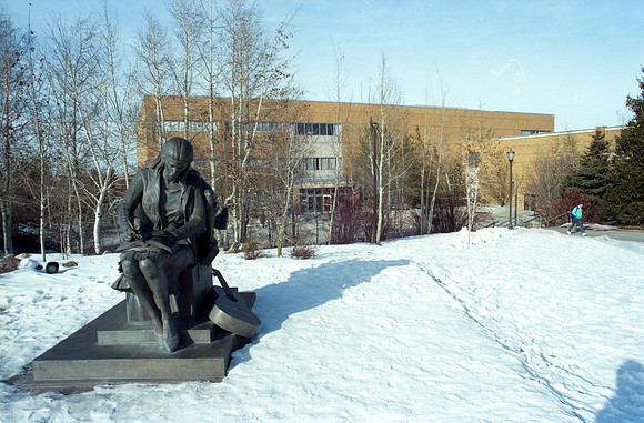 Campus statue