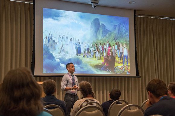 BYU-Idaho Education Week. An Artist, John Zamudio presents a class on "The Power of Discovering Your Personal Purpose".