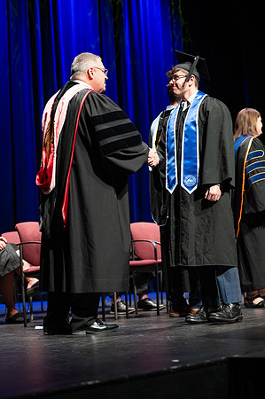 Graduates during convocation for the College of Academic Success & Interdisciplinary Studies. Speakers: Kevin Brower, Jenna Kate Wilson, Tyler Christensen