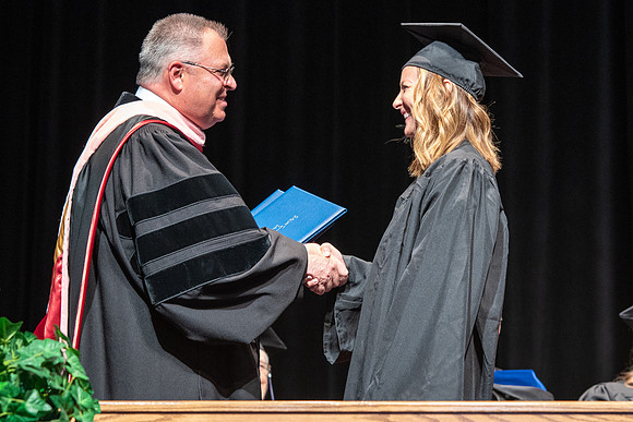 Graduates during Interdisciplinary Studies convocation.