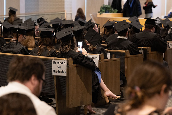 College of Language and Letters convocation in the Taylor Chapel.