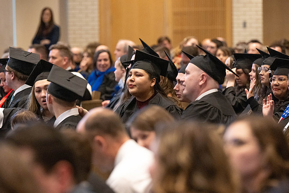 College of Language and Letters convocation in the Taylor Chapel.