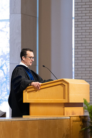 College of Language and Letters convocation in the Taylor Chapel.