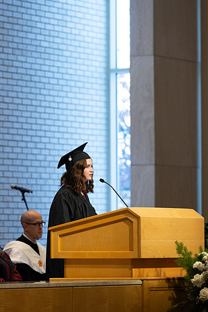 College of Language and Letters convocation in the Taylor Chapel.