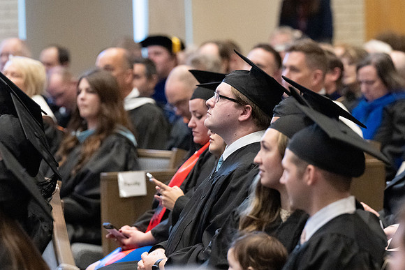 College of Language and Letters convocation in the Taylor Chapel.