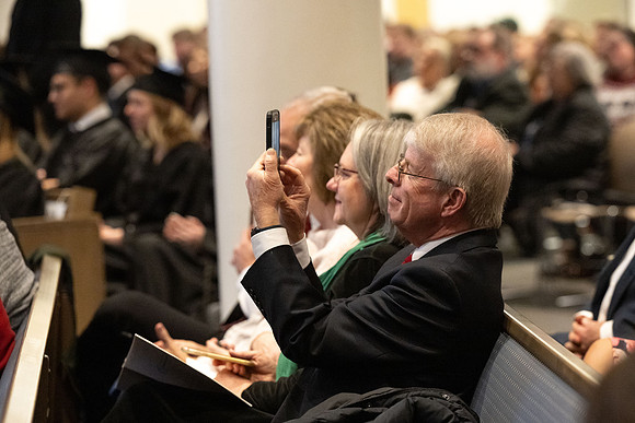 College of Language and Letters convocation in the Taylor Chapel.