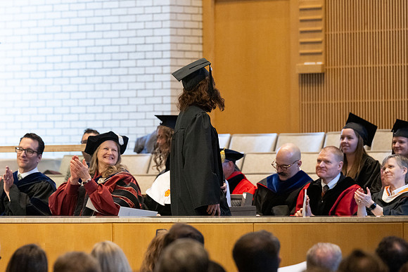 College of Language and Letters convocation in the Taylor Chapel.