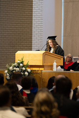 College of Language and Letters convocation in the Taylor Chapel.