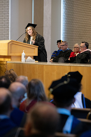 College of Language and Letters convocation in the Taylor Chapel.