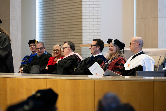 College of Language and Letters convocation in the Taylor Chapel.
