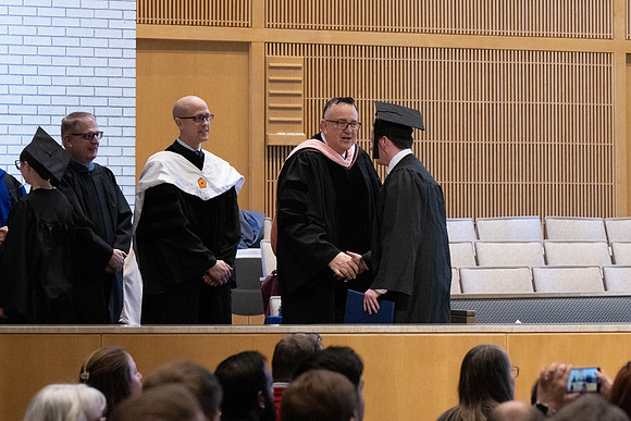 College of Language and Letters convocation in the Taylor Chapel.