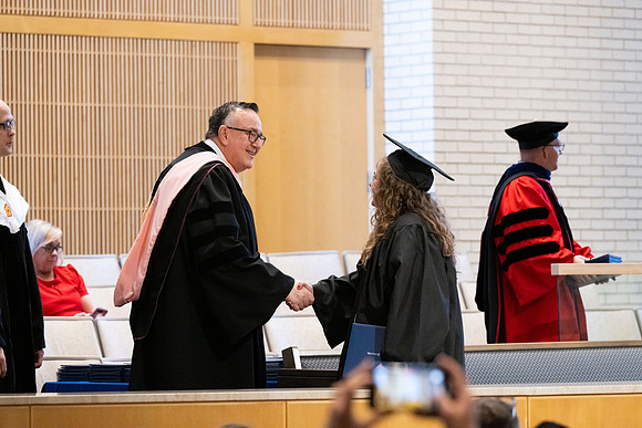 College of Language and Letters convocation in the Taylor Chapel.