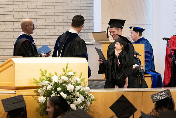 College of Language and Letters convocation in the Taylor Chapel.