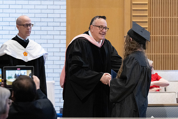 College of Language and Letters convocation in the Taylor Chapel.