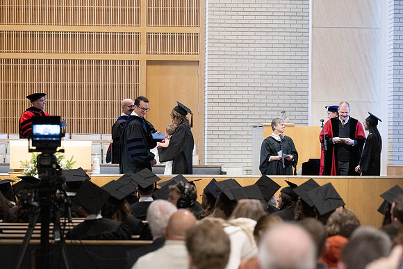 College of Language and Letters convocation in the Taylor Chapel.