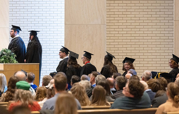 College of Language and Letters convocation in the Taylor Chapel.