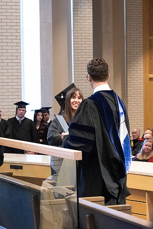 College of Language and Letters convocation in the Taylor Chapel.