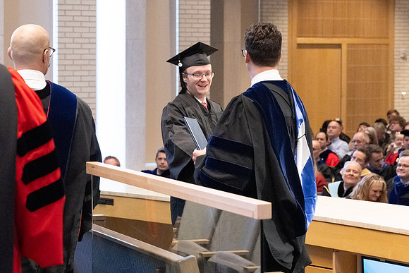 College of Language and Letters convocation in the Taylor Chapel.