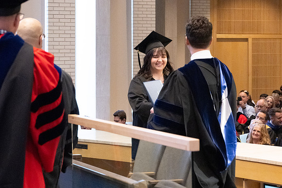 College of Language and Letters convocation in the Taylor Chapel.