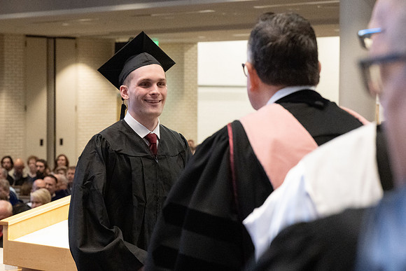 College of Language and Letters convocation in the Taylor Chapel.
