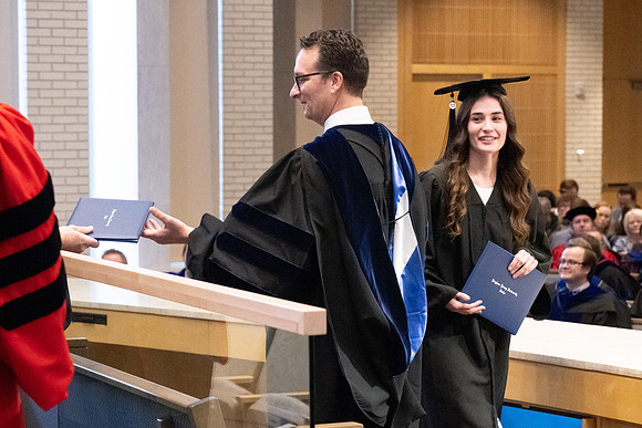 College of Language and Letters convocation in the Taylor Chapel.