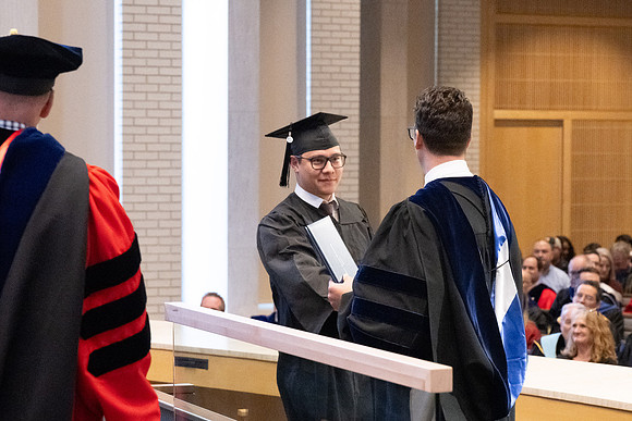 College of Language and Letters convocation in the Taylor Chapel.