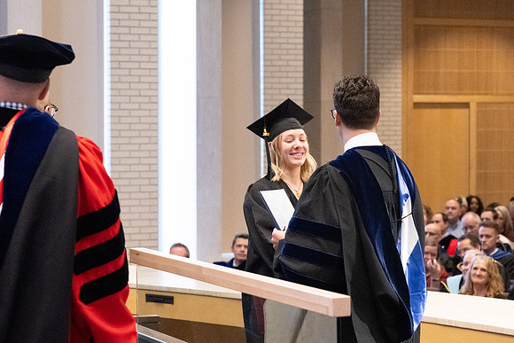 College of Language and Letters convocation in the Taylor Chapel.