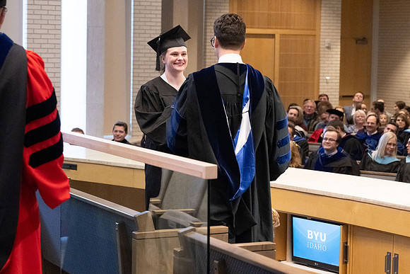 College of Language and Letters convocation in the Taylor Chapel.