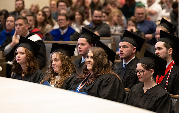 College of Language and Letters convocation in the Taylor Chapel.
